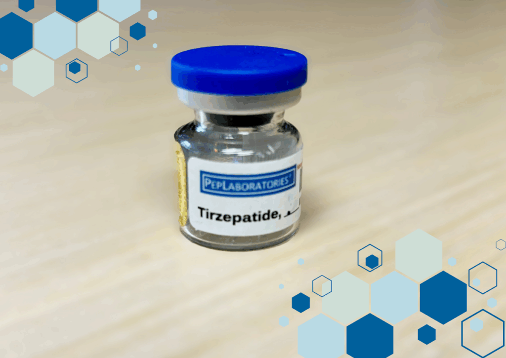 photo of a vial of tirzepatide